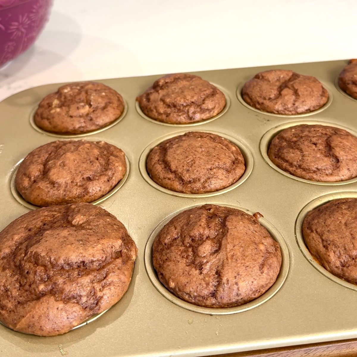 healthy chocolate protein muffins