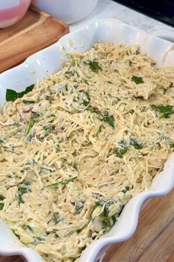 easy lemon garlic chicken orzo