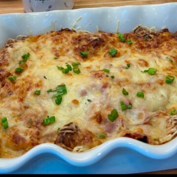 ham egg and cheese croissant bake