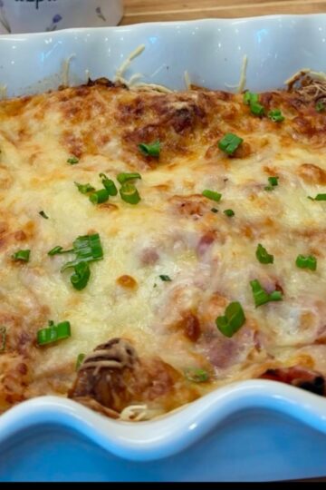 ham egg and cheese croissant bake