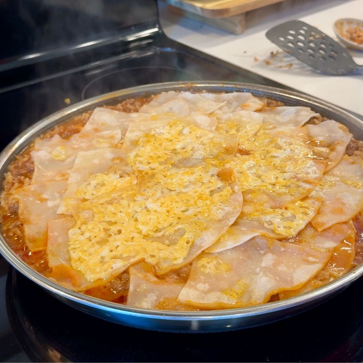 beef and rice enchilada skillet