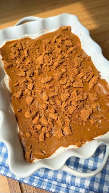 Cookie Butter No-Bake Cheesecake