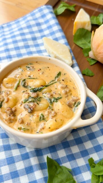 Italian Sausage Gnocchi Soup